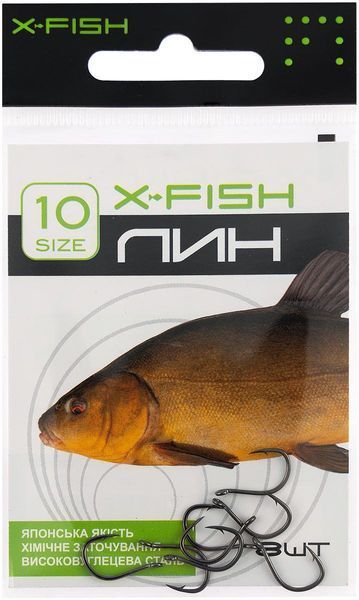 Крючок X-Fish Лин #10 (8 шт/уп) 1917.03.50 фото