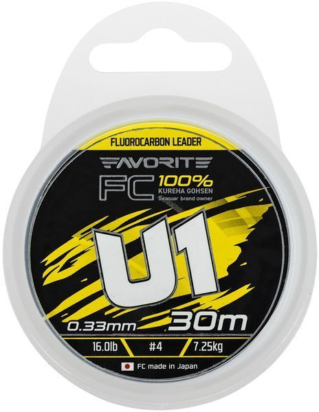 Флюорокарбон Favorite U1 FC 30m #4.0/0.33mm 16.0lb/7.25kg 1693.12.16 фото