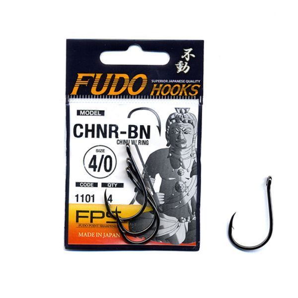 Крючки Fudo Chino W/Ring 4/0 (4 шт.) (FHBN11014/0) FHBN11014/0 фото