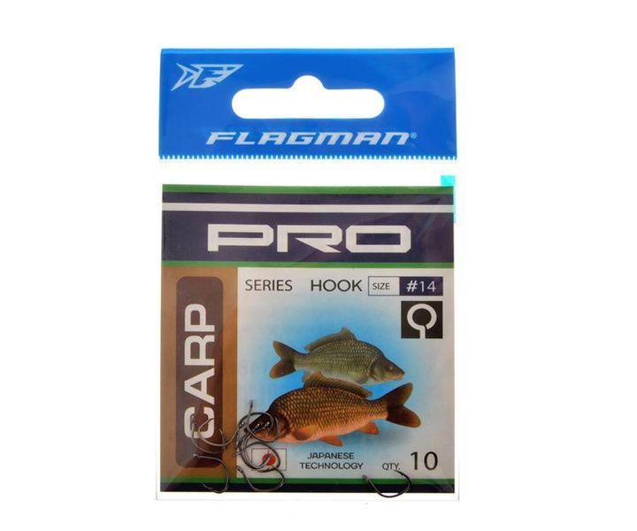 Крючки Flagman Pro Carp №14 CARP_14BN фото
