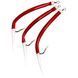 Морской монтаж Fladen Rubber Mac 5pcs size 12/0 Red/White (820-120) 820-120 фото 2