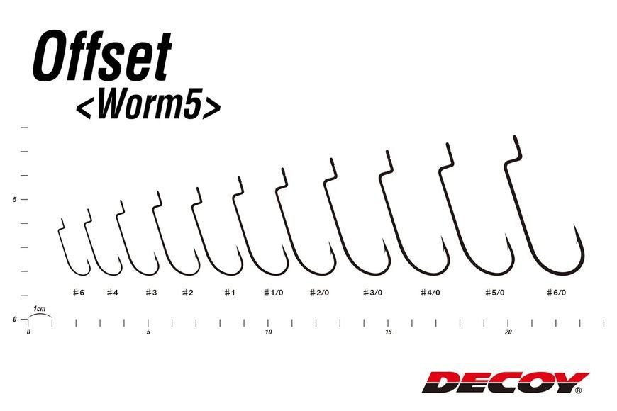 Крючок Decoy Worm5 Offset #1 (9 шт/уп) 1562.02.15 фото