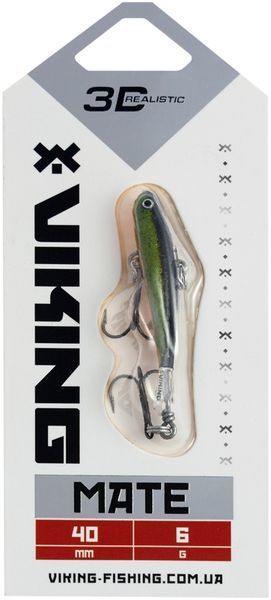 Балансир Viking Fishing Mate Ice Jig 40mm 6g #18 Golden Green 1919.05.11 фото