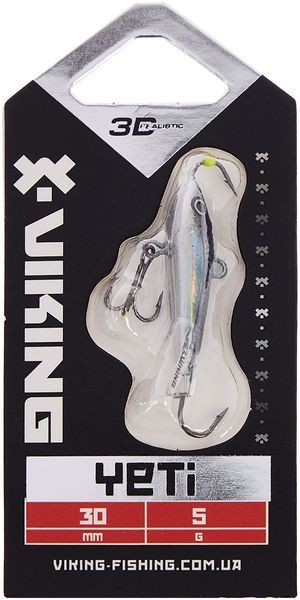 Балансир Viking Fishing Yeti Ice Jig 30mm 5.0g #14 Dark Mackerel 1919.01.88 фото