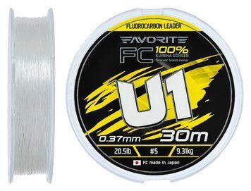 Флюорокарбон Favorite U1 FC 30m #5.0/0.37mm 20.5lb/9.31kg 1693.12.17 фото