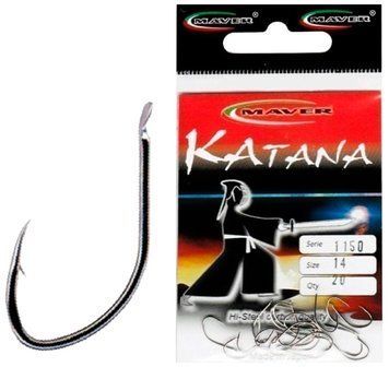 Крючок Maver Katana 1150A №08 (20шт/уп) 1300.34.75 фото