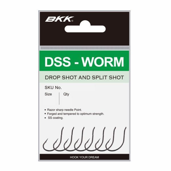 Гачок BKK для дроп шота DSS-WORM #2/0 (A-ES-8335) A-ES-8335 фото