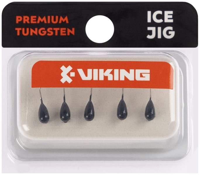 Мормышка вольфрамовая Viking Fishing Drop 0.46g 3mm Black (5шт) 1919.03.69 фото