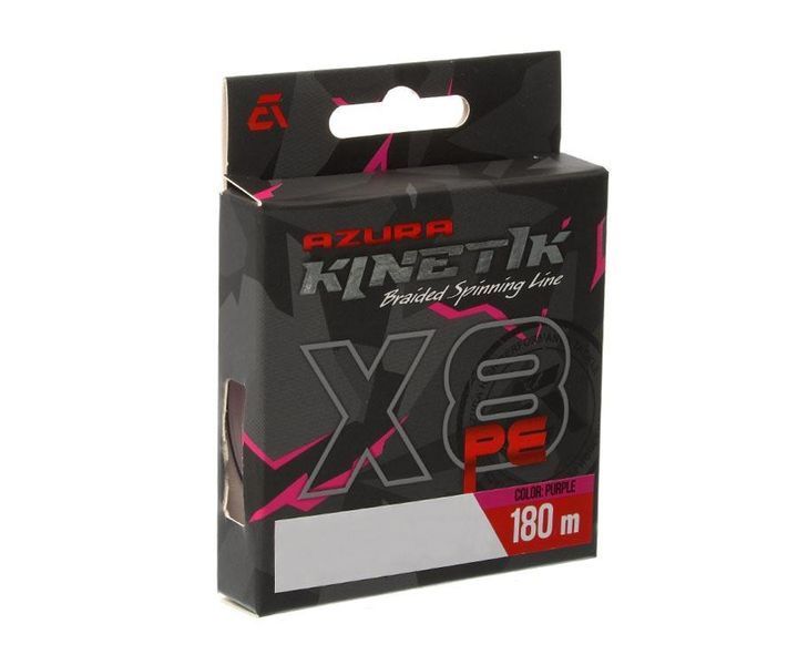 Шнур Azura Kinetik X8 Purple 180м #1 0.165мм KX8L-10 фото