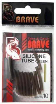 Трубка силиконовая Brave Silicone Tube Green 3mm (10шт/уп) 773.00.17 фото