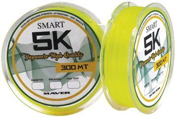 Леска Smart Monofilo Smart 5K 300m (yellow) 0.261mm 14lb/7kg 1300.38.38 фото