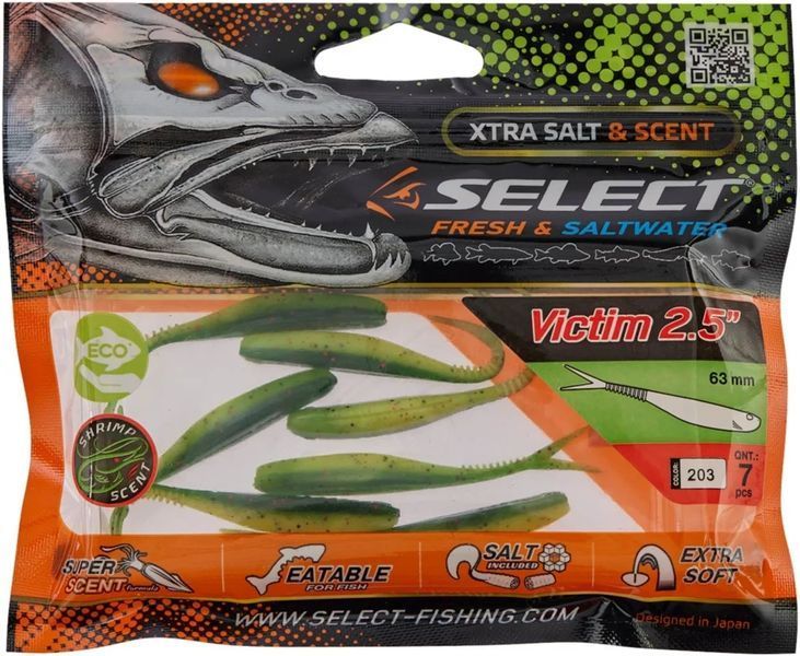 Силикон Select Victim V-Tail 2.5" #203 (7 шт/уп) 1870.74.25 фото