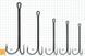 Двойник Gurza Double Hook X-Long BN Shank №2/0 (2шт/уп) 6543.00.29 фото 2