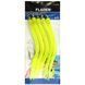 Морський монтаж Fladen Rubber Mac 5pcs size 9/0 Yellow (17-819-90) 17-819-90 фото 4