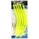 Морський монтаж Fladen Rubber Mac 5pcs size 9/0 Yellow (17-819-90) 17-819-90 фото 5