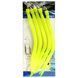 Морський монтаж Fladen Rubber Mac 5pcs size 9/0 Yellow (17-819-90) 17-819-90 фото 1