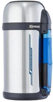 Термос ZOJIRUSHI SF-CС13ХA 1.3l (складная ручка+ремешок) Стальной 1678.00.08 фото