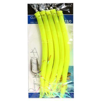 Морський монтаж Fladen Rubber Mac 5pcs size 12/0 Yellow (17-819-120) 17-819-120 фото