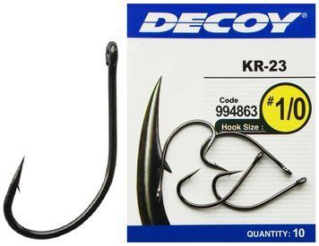 Крючок Decoy KR-23 Black Nickeled #5 (12 шт/уп) 1562.03.20 фото