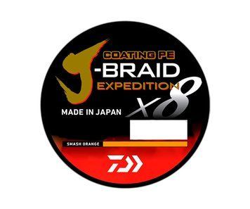 Шнур Daiwa J-Braid Expedition X8E 150м 0.10мм Smash Orange 12550-010 фото