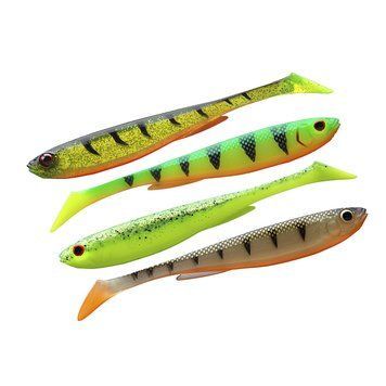 Силикон Daiwa Prorex Slim Shady Flash Set 75mm 3.3g 5pcs #Color Mix 2 (15100-601) 15100-601 фото