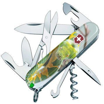 Нож Victorinox Swiss Army Climber Zodiac. Зеленая змея 61.92.85 фото