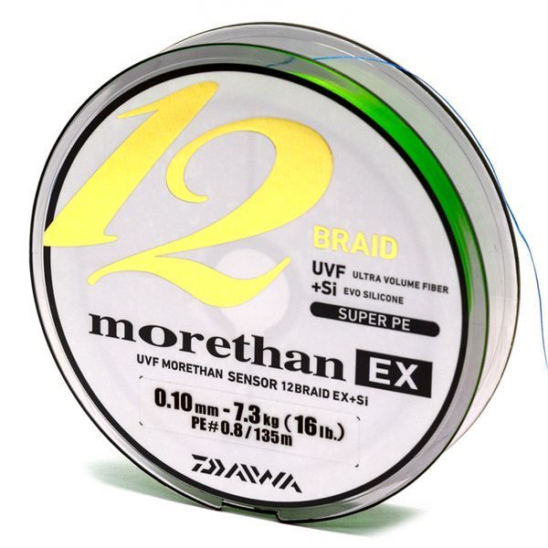 Шнур Daiwa Morethan 12BEX+Si 135m LG 5.8kg 0.08mm #0.6 (12695-008) 12695-008 фото