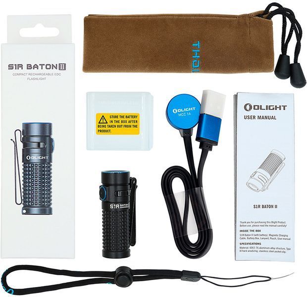 Фонарь Olight S1R Baton II Black 2370.42.30 фото