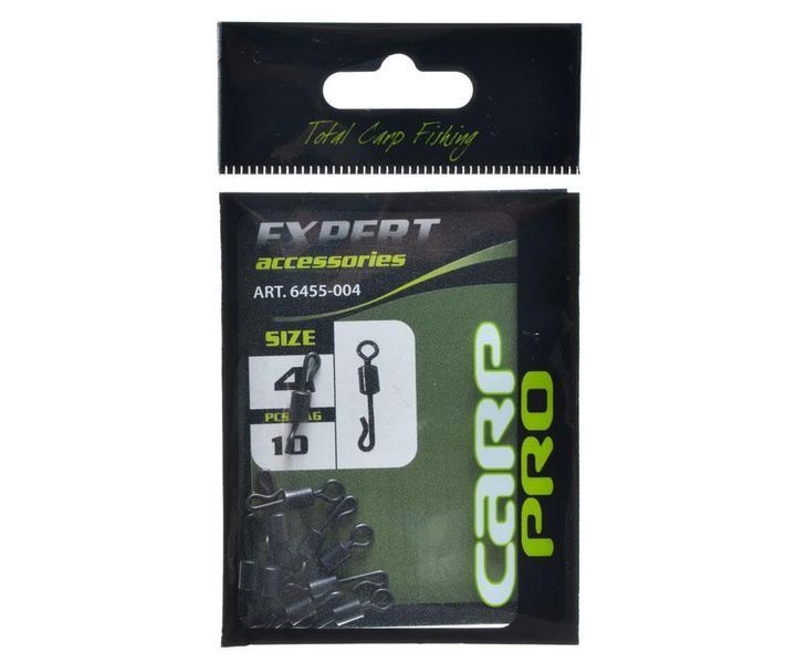 Быстросъемный вертлюжок Carp Pro № 4 (10шт) 6455-004 фото