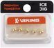 Мормышка вольфрамовая Viking Fishing Round+drop 0.65g 4mm Gold (5шт) 1919.03.57 фото 1
