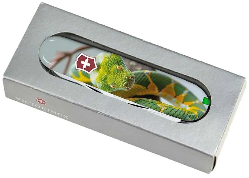 Нож Victorinox Swiss Army Climber Zodiac. Зеленая змея 61.92.85 фото