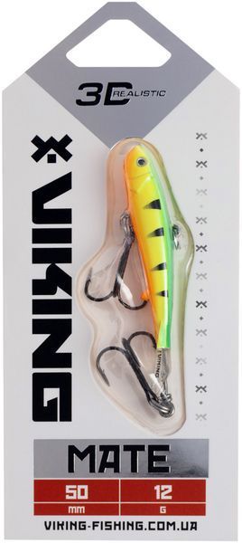 Балансир Viking Fishing Mate Ice Jig 50mm 12g #04 Fire Perch 1919.05.13 фото