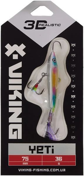 Балансир Viking Fishing Yeti Ice Jig 75mm 36.0g #16 European Values 1919.02.54 фото