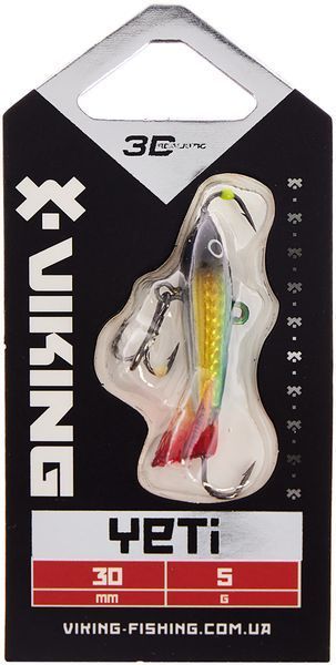 Балансир Viking Fishing Yeti Ice Jig 30mm 5.0g #2 Green Glam 1919.01.76 фото