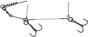 Оснастка Savage Gear 1x7 TI Corkscrew Stinger 2x#2/0 23kg (1 шт./пач.) 1854.08.83 фото