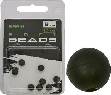 Бусинка Brain Soft Beads 8mm (10 шт/уп) Green SGXA-CA01-8 1858.25.36 фото