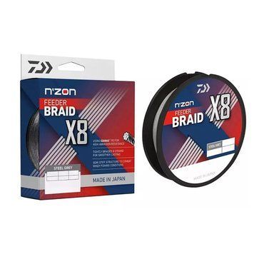 Шнур Daiwa N`Zon X8 Braid 300m Steel Gray 5.0kg 0.08mm (12410-308) 12410-308 фото
