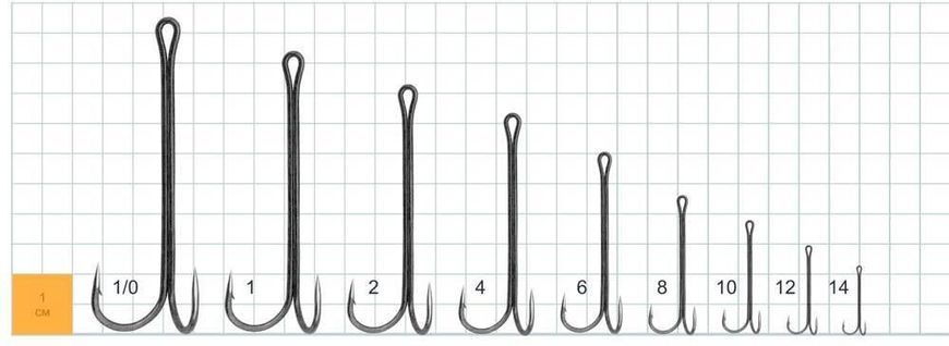 Двойник Gurza Double Hook X-Long BN Shank №4/0 (2шт/уп) 6543.00.31 фото