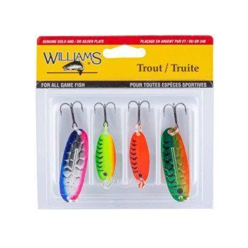 Набор блесен Williams Trout 4-Pack Williams Kit UV (4-TK2-ASST) 4-TK2-ASST фото