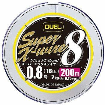 Шнур Duel Super X-Wire 8 200m 5Color Yellow Marking 7kg 0.15mm #0.8 (H3607N-5CR) H3607N-5CR фото