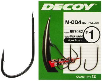 Крючок Decoy M-004 Bait Holder #1 (12 шт/уп) 1562.03.61 фото