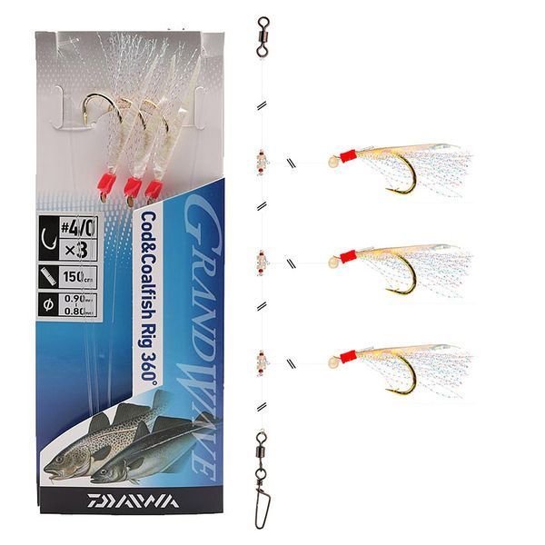 Монтаж Daiwa Grand Wave Cod & Pollack Rig 135cm 0.6/0.7mm #5/0 Tricolor (16517-225) 16517-225 фото