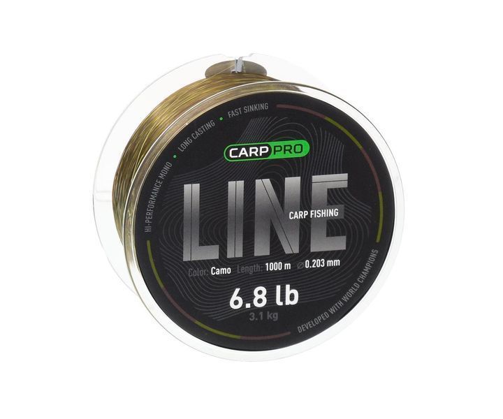Жилка Carp Pro Carp Fishing Line Camo 1000м 0.37мм CP5310-370 фото