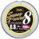 Шнур Duel Super X-Wire 8 200m 5Color Yellow Marking 7kg 0.15mm #0.8 (H3607N-5CR) H3607N-5CR фото 3
