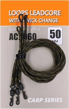 Лідкор Orange Life Loops leadcore QC зі швидкознімним вертлюгом 50 см (3шт/пач) 1959.00.54 фото