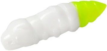 Силикон FishUP Pupa 1.5' cheese taste #131 - White/Hot Chartreuse (8шт/уп) 1864.07.76 фото