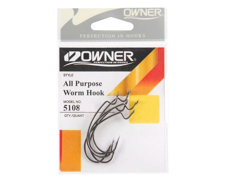 Гачки Owner Offset 5108 All Purpose Softbait Hook №2/0 5108-121 фото