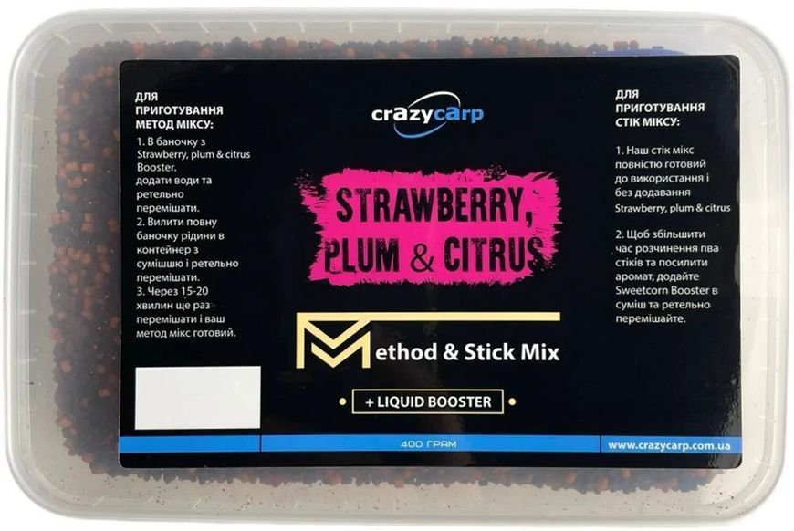 Метод Мікс Crazy Carp Method & Stick Mix Strawberry 1350.01.30 фото