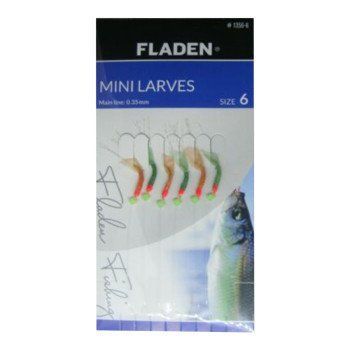 Морський монтаж Fladen Mini Larves 6 hooks size 6 0.30 mm (1356-6) 1356-6 фото