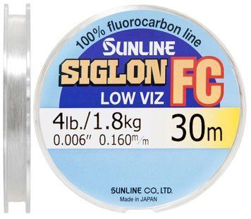 Флюорокарбон Sunline Siglon FC 30m 0.160mm 1.8kg поводковый 1658.01.95 фото